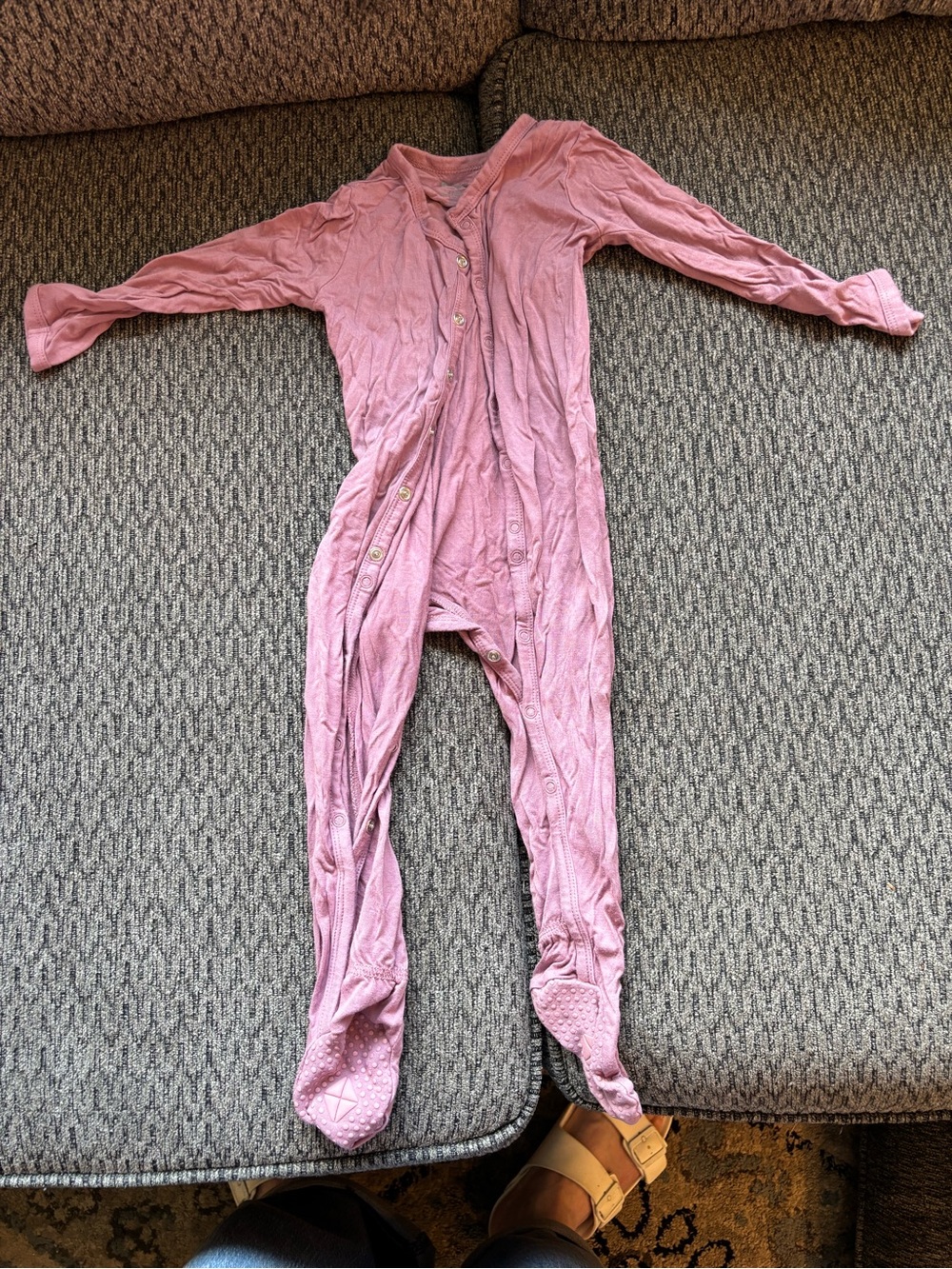 Kyte Baby 12-18 month pink Footed Onesie